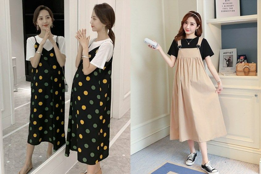 Váy Bầu Chữ A Tinh Tế