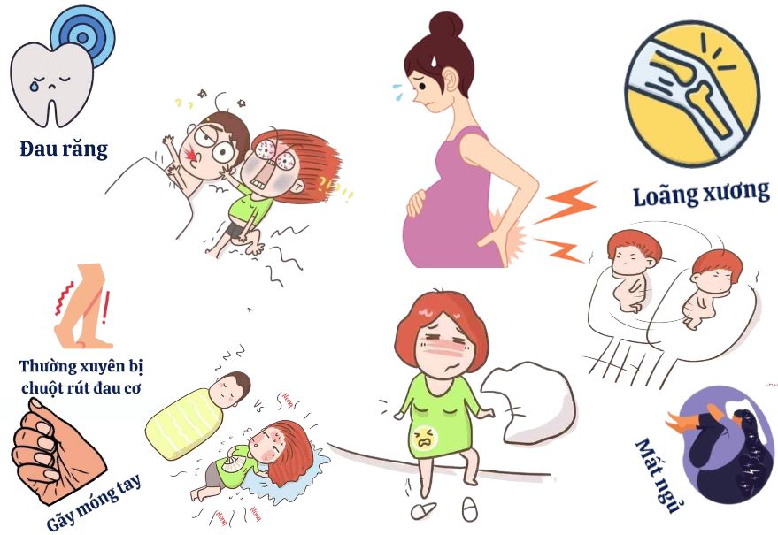 Những dấu hiệu thiếu canxi khi mang thai dễ bị bỏ qua