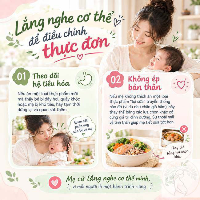 Lắng nghe cơ thể để điều chỉnh thực đơn